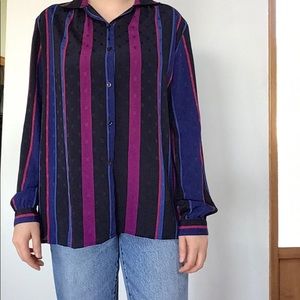 vintage sheer dress shirt